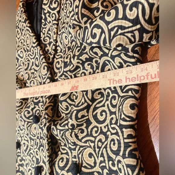 Liz Claiborne Black and Cream Patterned Blazer 20W - Picture 11 of 17